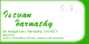 istvan harmathy business card